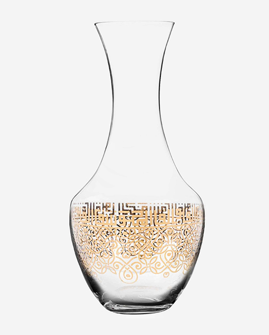 Dimlaj Shafa Crystal Decanter 1.5L (Gold)
