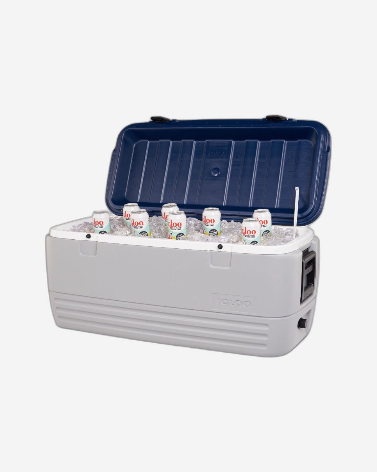 00049007-Igloo-Maxcold 120 Qt Cooler Box - Ash Gray