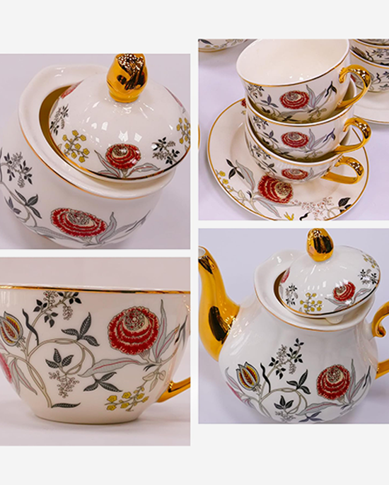 B&S  31Pc Round Tea Set
