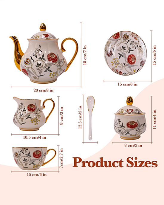 B&S  31Pc Round Tea Set