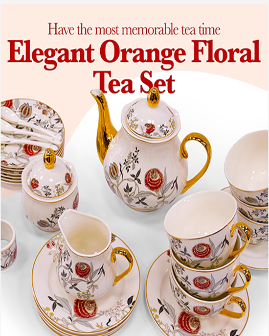 B&S  31Pc Round Tea Set