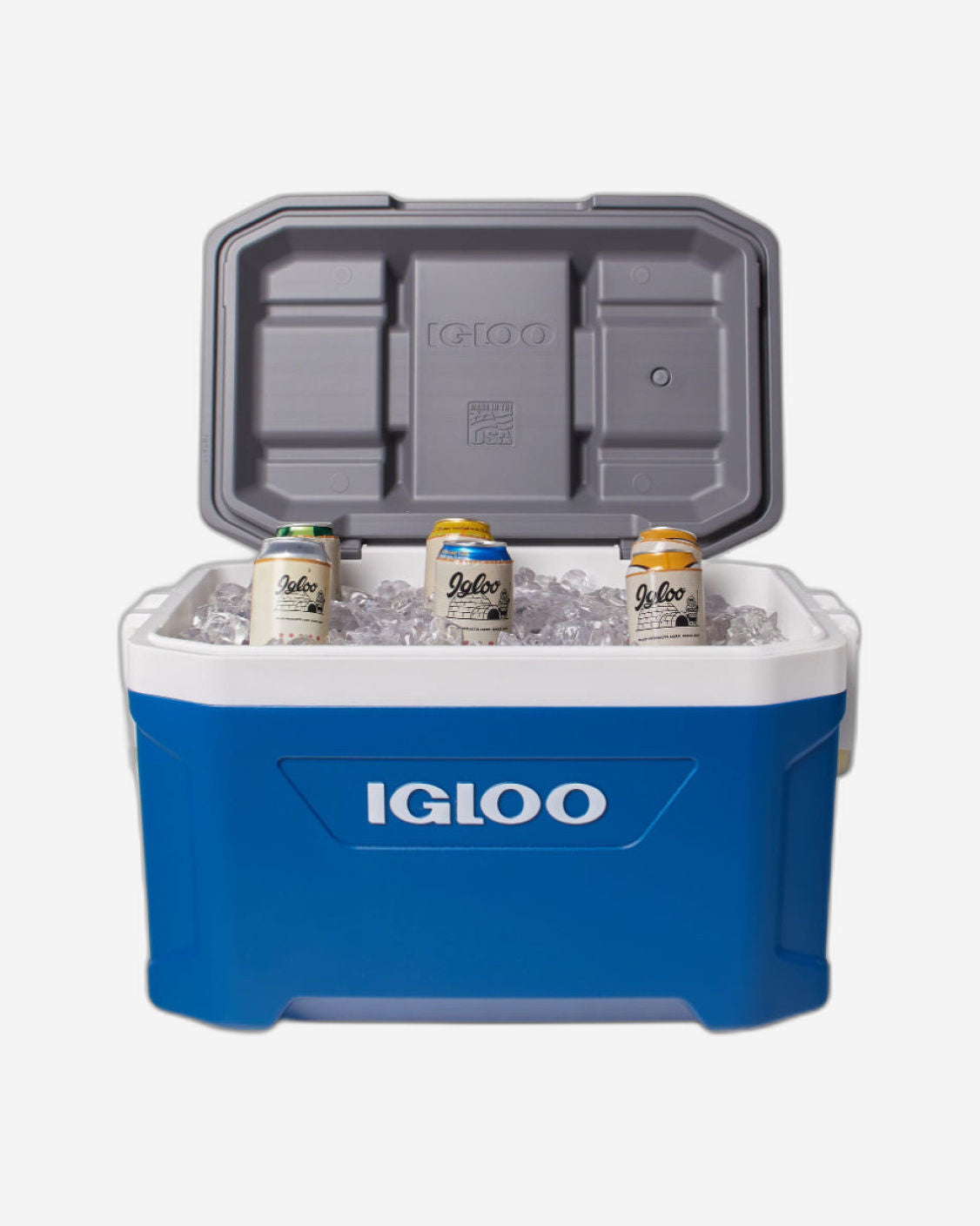 00050338-Igloo-Latitude 52 Cooler Box - Indigo Blue / Meteorite