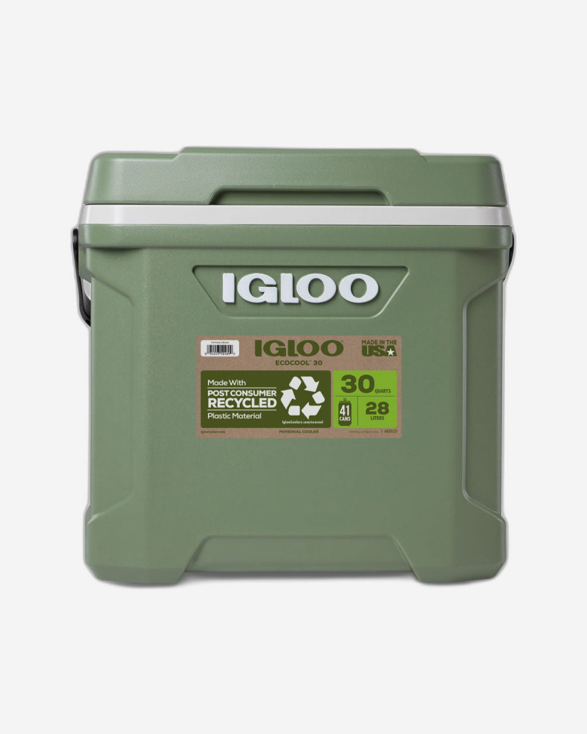 Igloo-Ecocool Latitude 30 Qt Cooler Box - Vintage Green