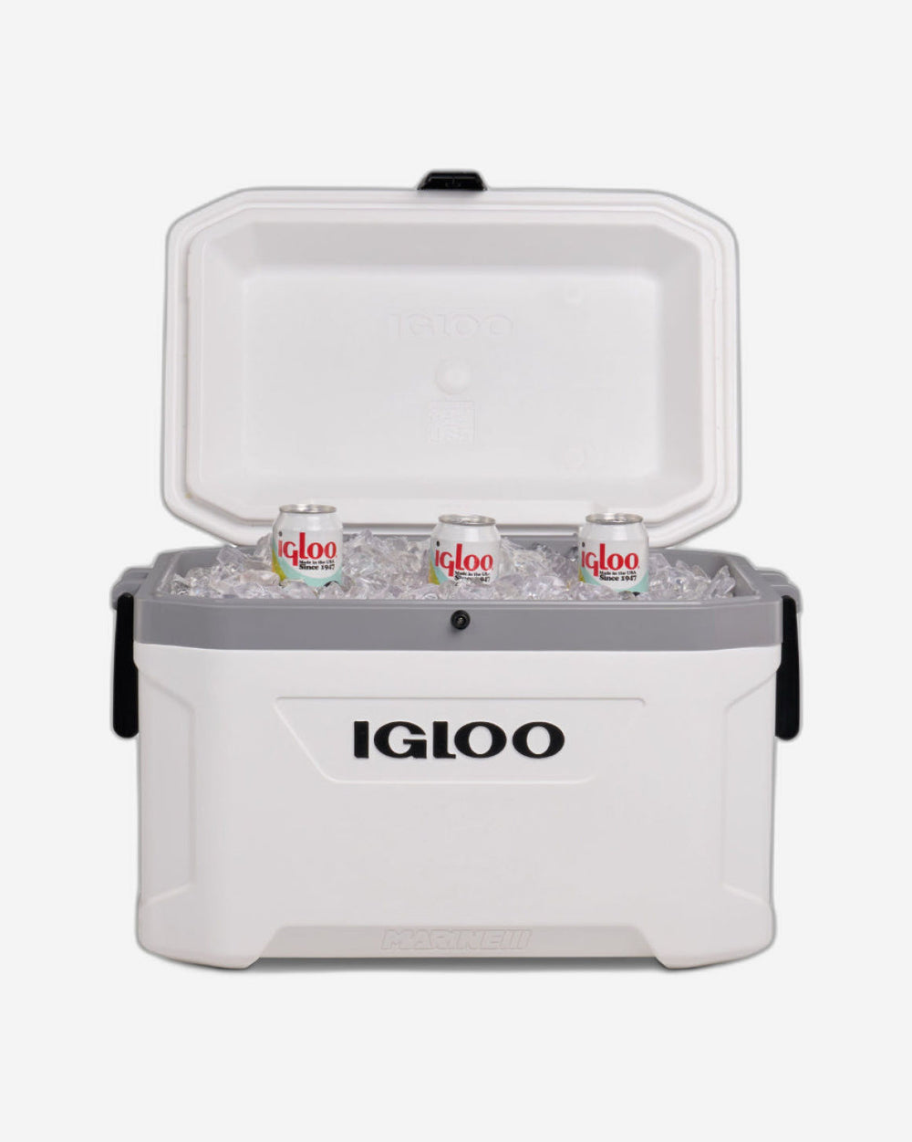 Igloo-Latitude Marine Ultra 54 Cooler Box - White / Moonscape Gray
