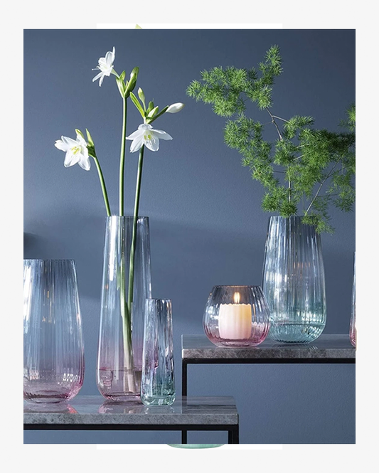 LSA Dusk GreenGrey Vase H20cm