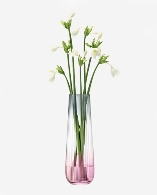 LSA Dusk Vase Pink/Grey H20cm
