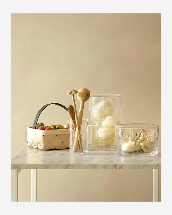 LSA Clear Wicker Container with Lid