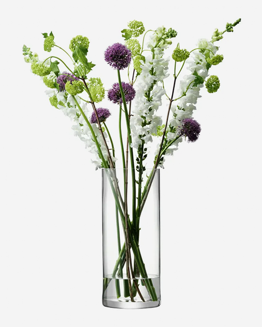 LSA Clear Column Vase H42cm