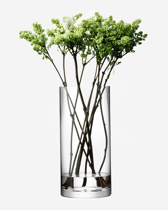 LSA Column Vase/Candleholder H36 x D17cm Clear