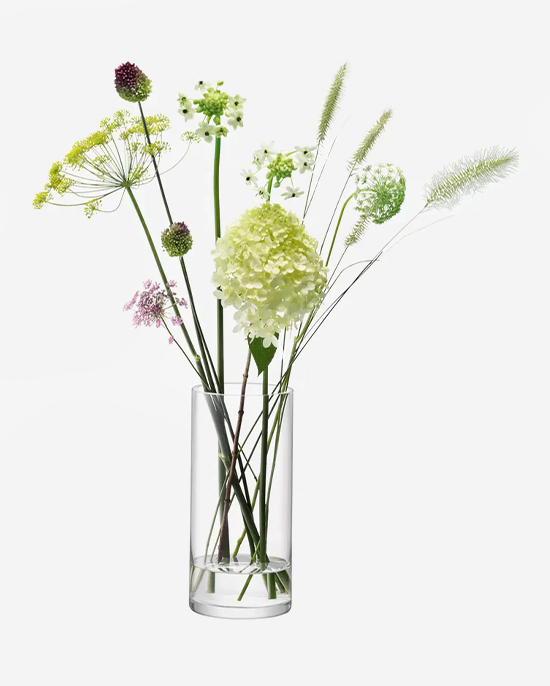 LSA Column Vase H28 x D13cm Clear
