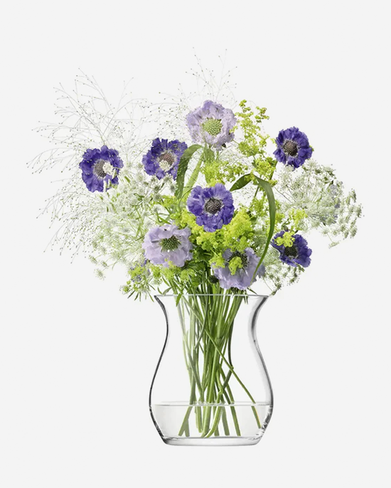 LSA Flower Open Posy Vase Clear