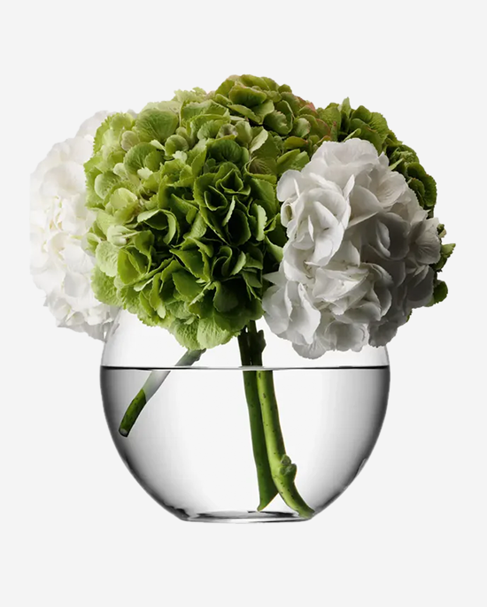 LSA Flower Round Bouquet Vase Clear
