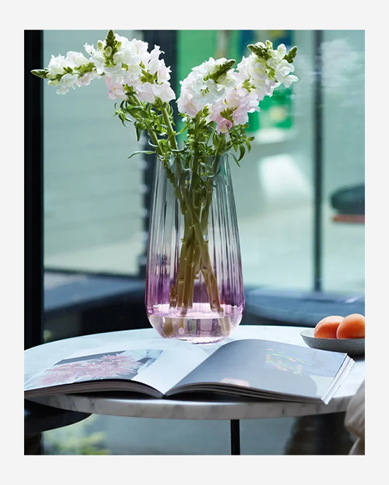 SA Dusk PinkGrey Vase H28cm