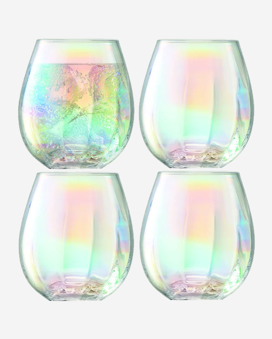 LSA Pearl Tumbler 425ml Mother of Pearl x4