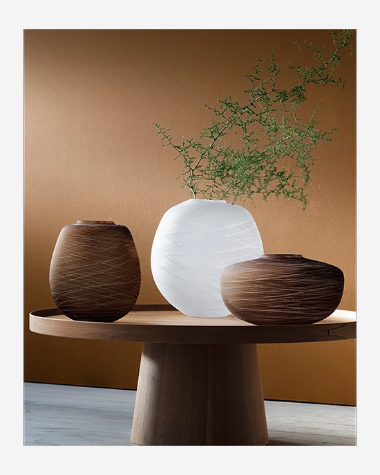 LSA Boulder Earth Chalk Vase