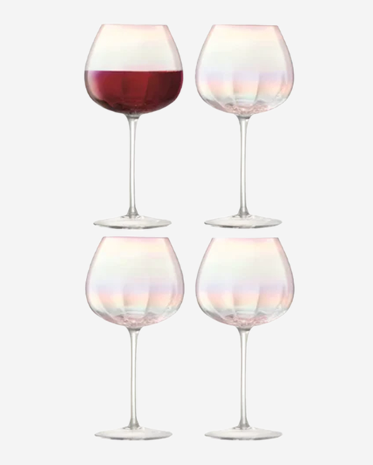 LSA Pearl Red Wine Glass 460ml Mother of Pearl x4