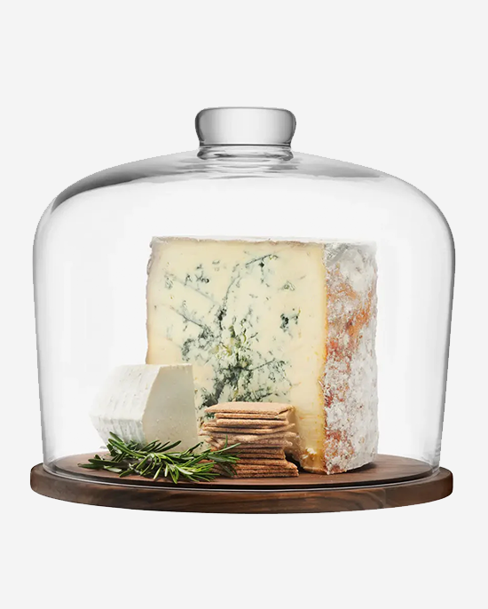 LSA Clear City Dome with Walnut Base