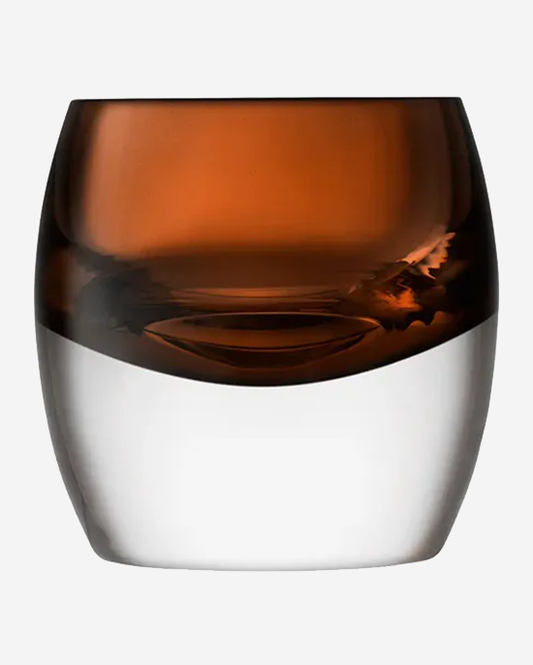 LSA Whisky Club Tumbler 230ml Peat Brown x2