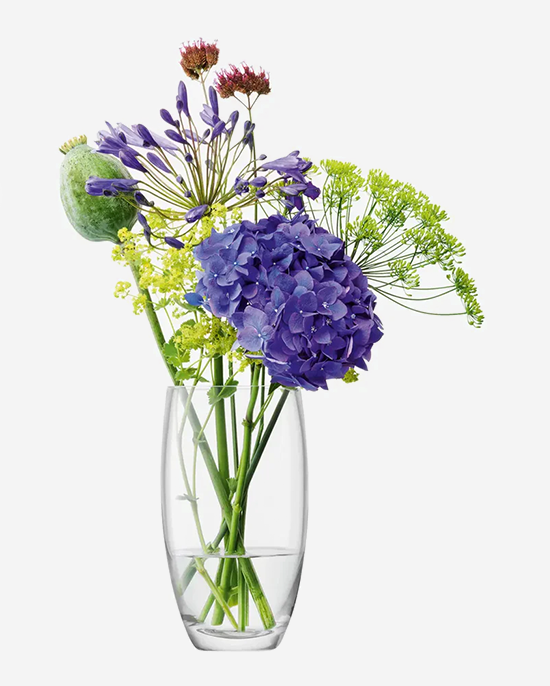 LSA Flower Barrel Bouquet Vase H20cm Clear