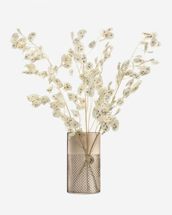 LSA Taupe Wicker VaseLantern