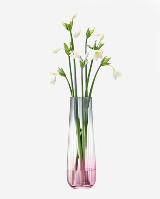 LSA Dusk Vase Pink/Grey H36cm