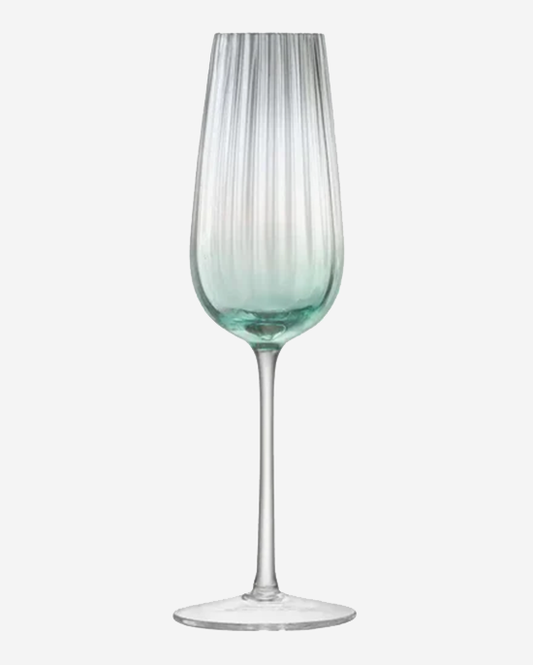 LSA Dusk Champagne Flute 250ml Green/Grey x2