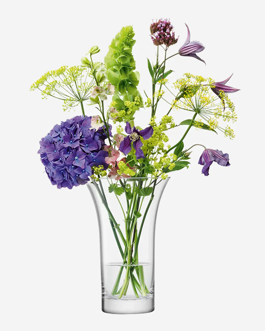 LSA Flower Flared Bouquet Vase Clear