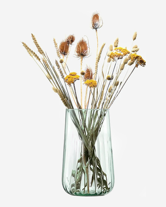 LSA Mia Vase/Lantern Recycled/Part Optic