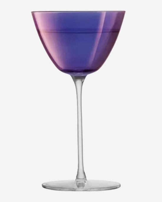 LSA Aurora Martini Glass 195ml Polar Violet x4