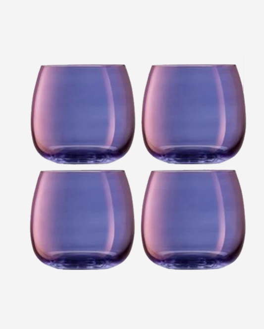 LSA Polar Violet Aurora Stemless Glass 370ml