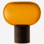 LSA Amber Walnut Oblate Vase H21.5cm