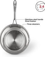 Fissman Sauce Pan Felice 18cm/2.4LTR Without Lid Stainless Steel