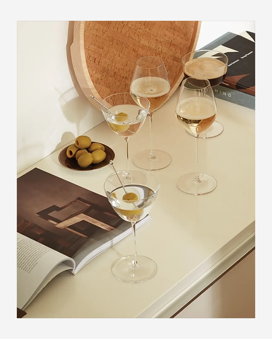 LSA Borough Clear Martini Glass 195ml