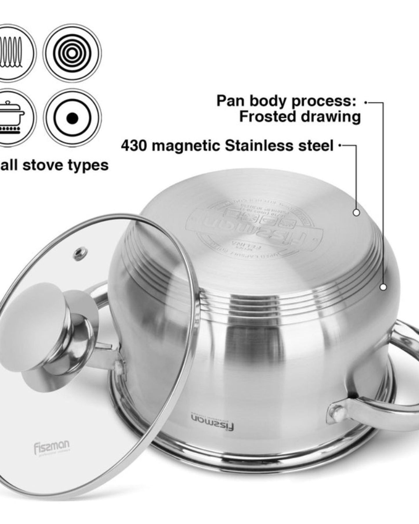 Fissman Stockpot Felina 2.9L Lid