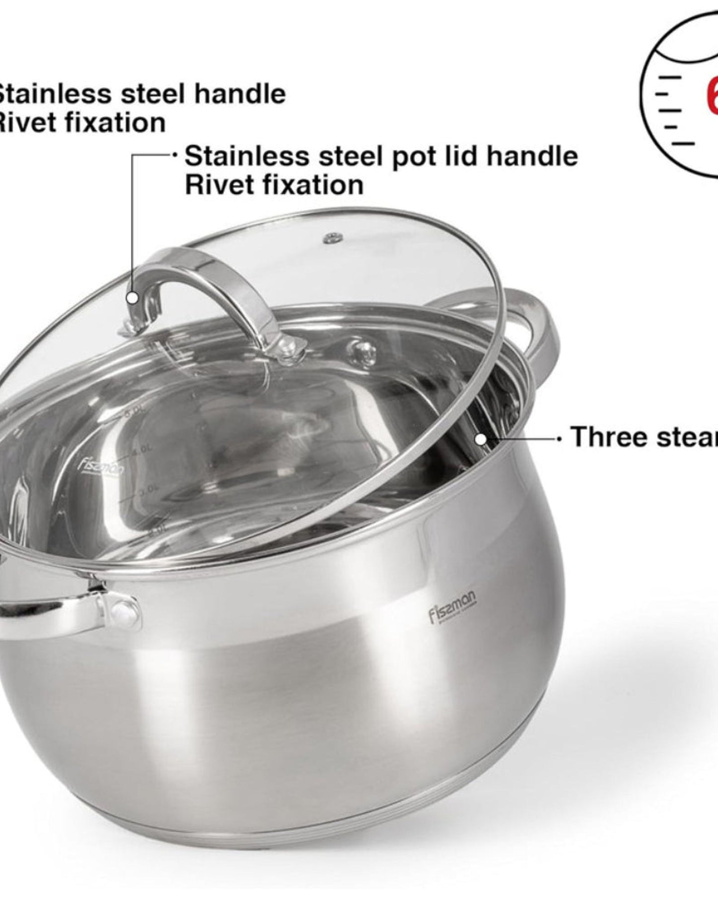 Fissman Stockpot Felina 6.5L