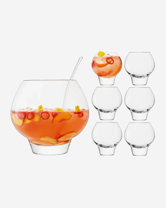 LSA Rum Punchbowl Set Clear