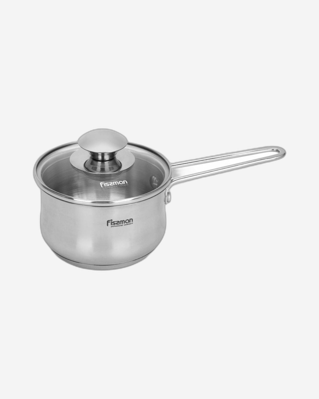 Fissman Mini Stainless Steel Cooking Pot Gulliver 12cm/0.8LTR With Glass Lid