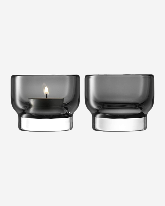 LSA Utility Tealight Holder Slate x2