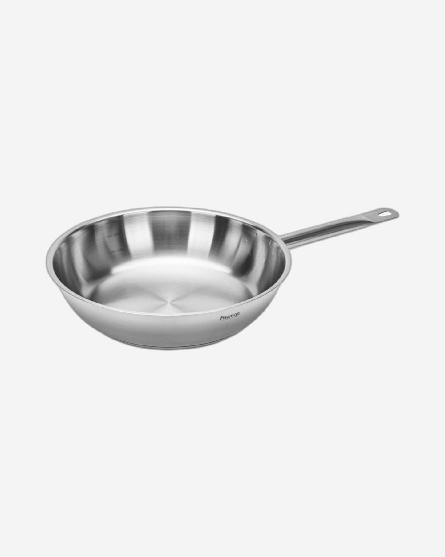 Fissman Frying Pan 24cm Stainless Steel With Induction Bottom Silver
