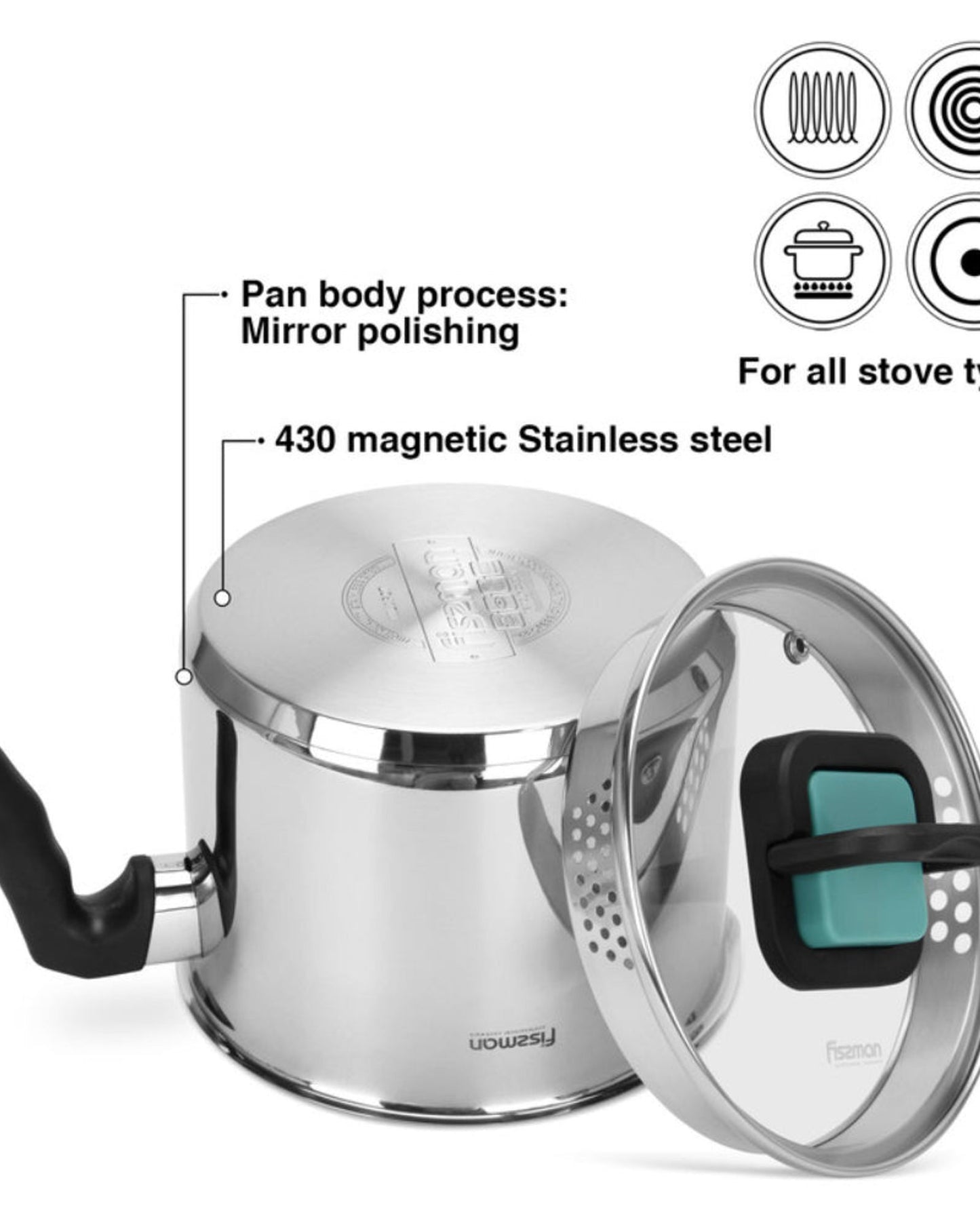 Fissman Milk Pot 2.5L Lid