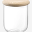 LSA Clear Dine Container with Oak Lid 12.5cm H14cm