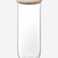 LSA Clear Dine Container with Oak Lid 12.5cm H28cm