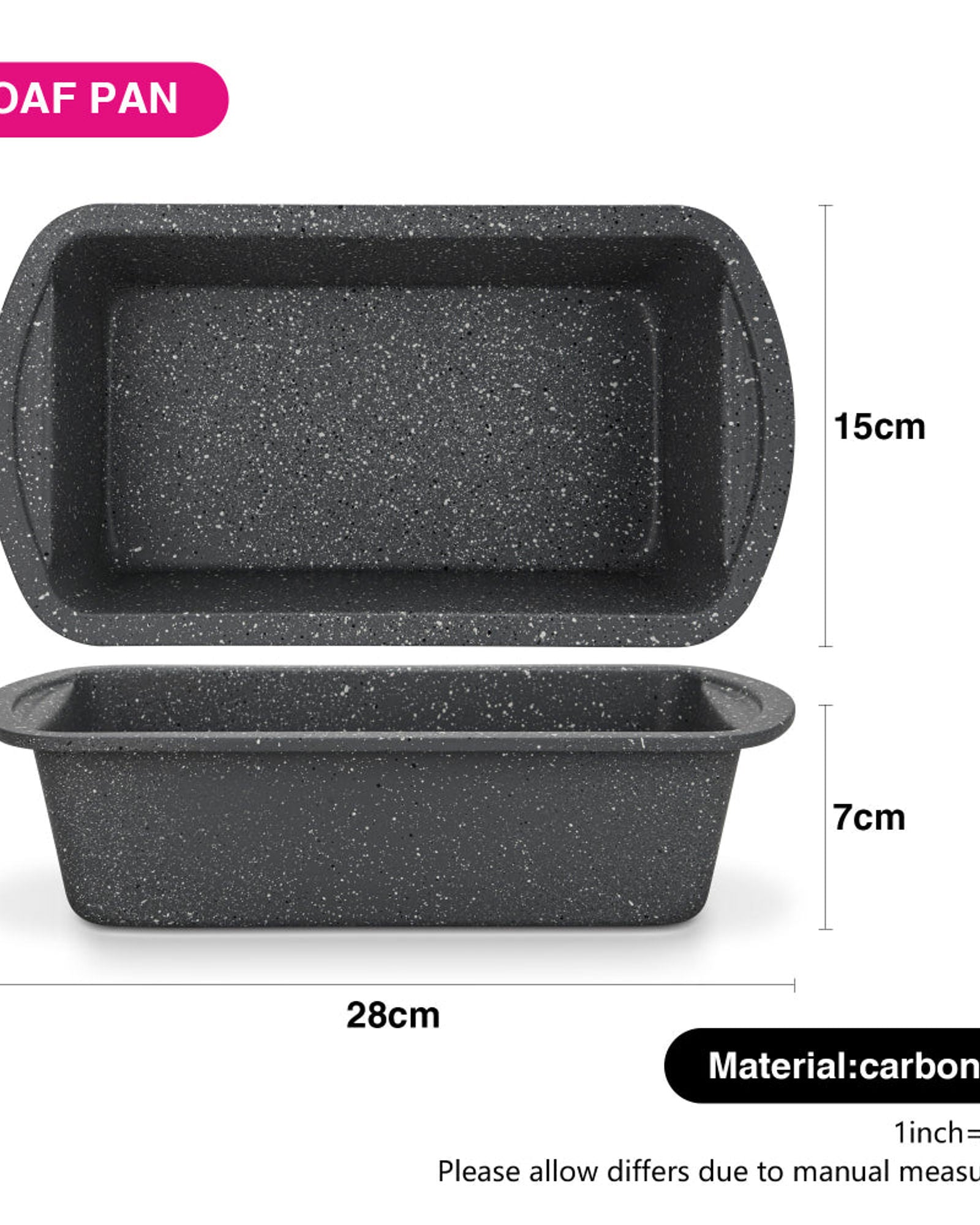 Fissman Loaf Pan 28cm Carbon Steel With Non-Stick Coating