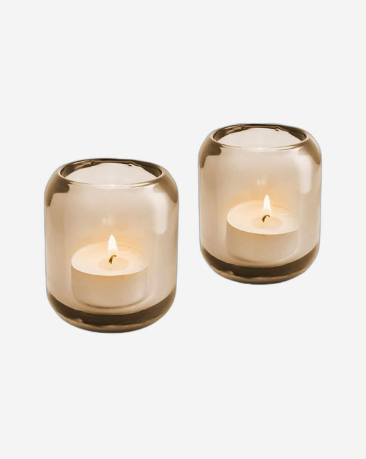 Eva Solo 571368 2 Acorn Tealight Holder Amber