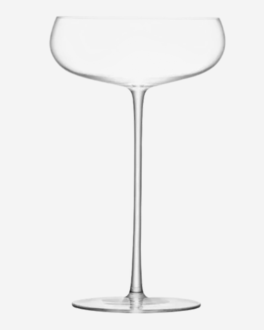 LSA Wine Culture Champagne Saucer 320ml Clear x2