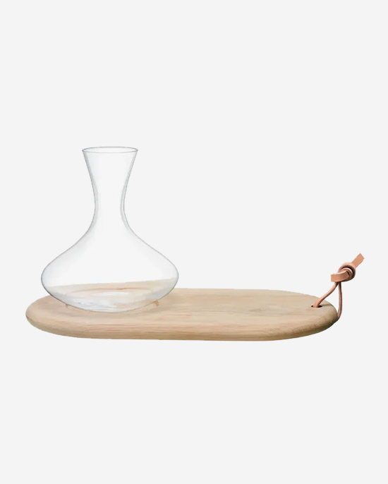 LSA Wine Carafe 1.4L & Oak Cheese Board Set
