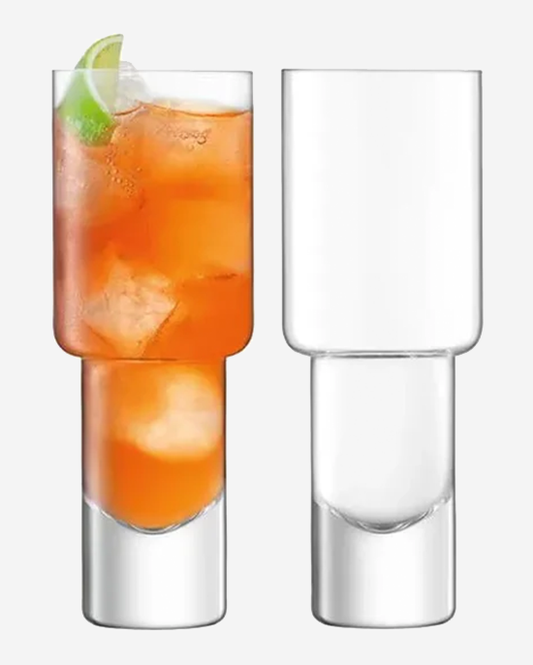 LSA Vodka Mixer Glass 240ml Clear x2