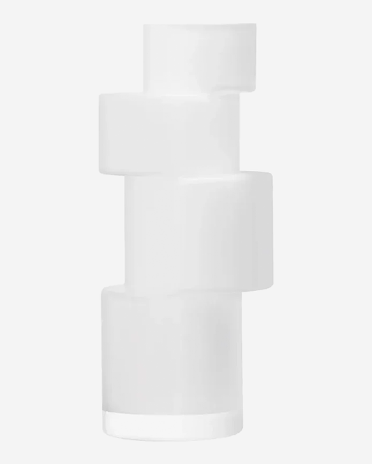 LSA Tier Vase Chalk White
