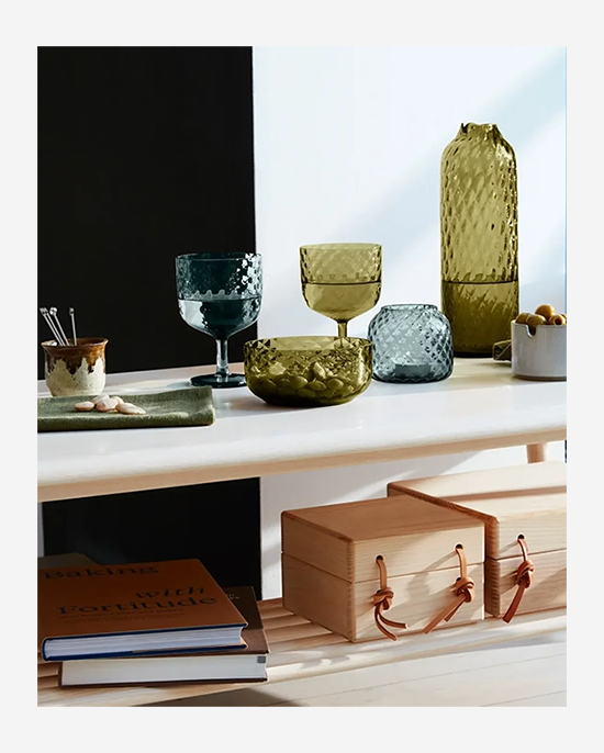 LSA Blue Dapple Tealight HolderVase