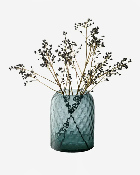 LSA Blue Dapple Vase Lantern